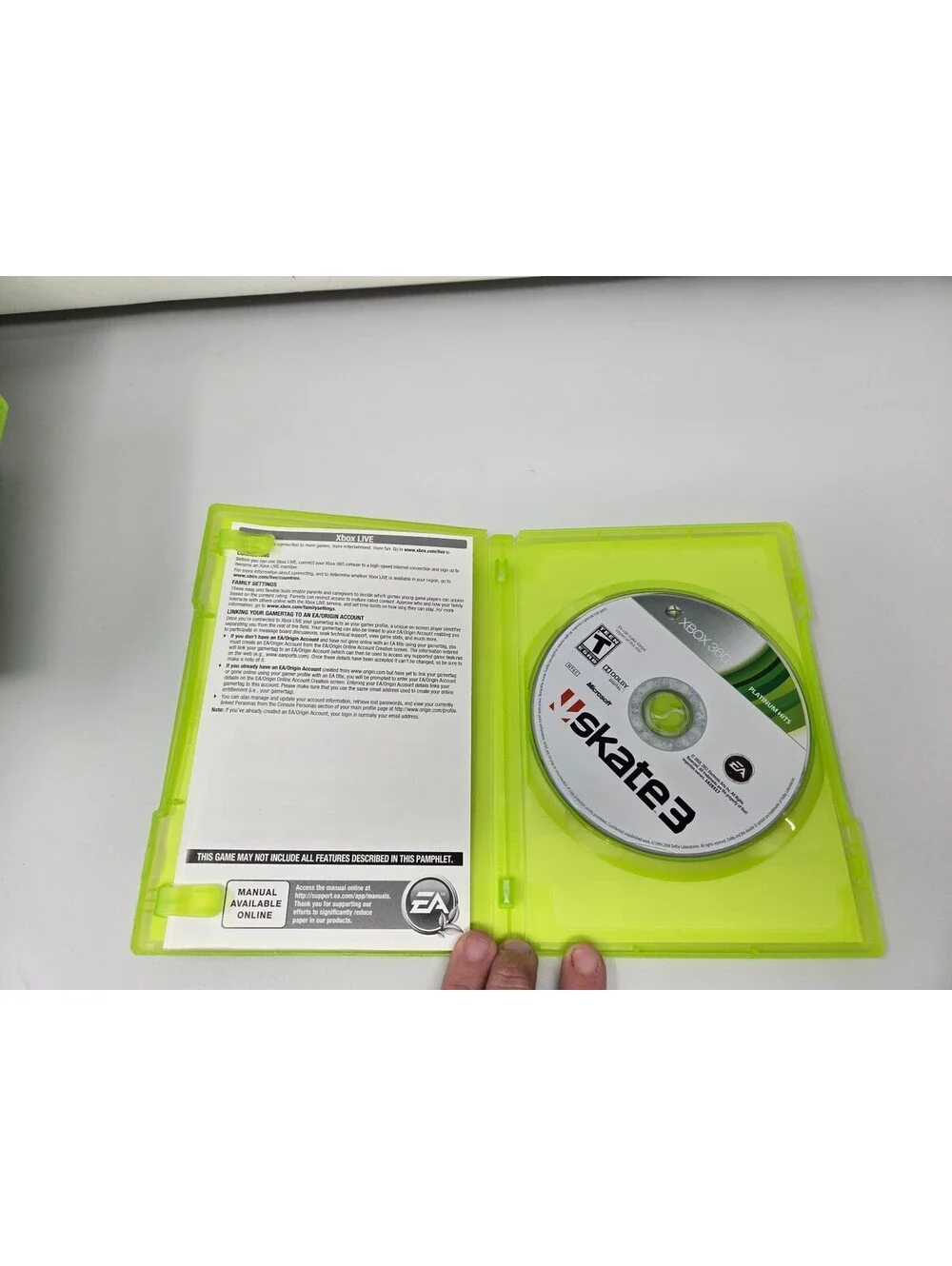 Skate 3 (Xbox 360) Platinum Hits Edition CIB - Tested & Working